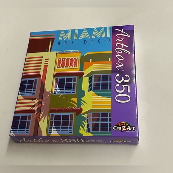 New Artbox 350 CraZArt "Miami Art Deco" Puzzle 350 Pieces 20" x 12" - Picture 1 of 16